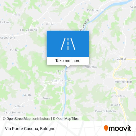Via Ponte Casona map