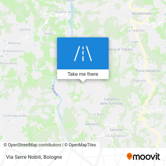 Via Serre Nobili map