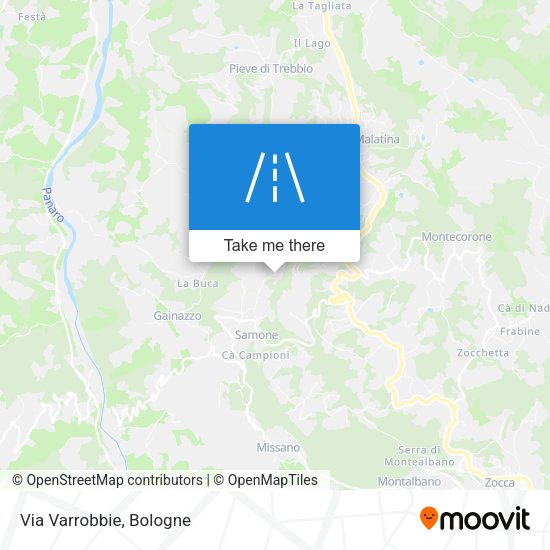 Via Varrobbie map