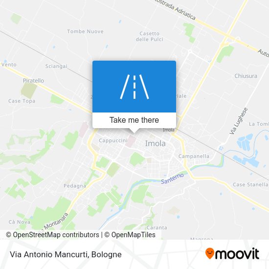 Via Antonio Mancurti map
