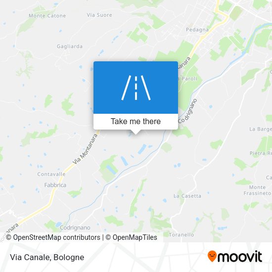 Via Canale map