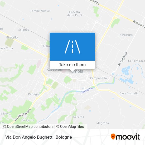 Via Don Angelo Bughetti map