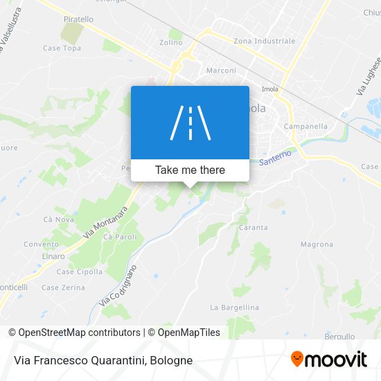 Via Francesco Quarantini map