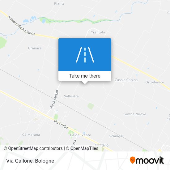 Via Gallone map
