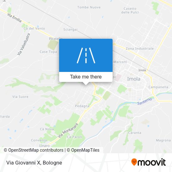 Via Giovanni X map