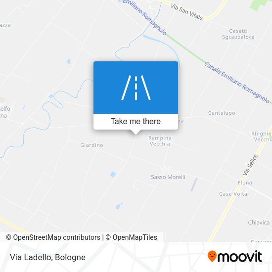 Via Ladello map