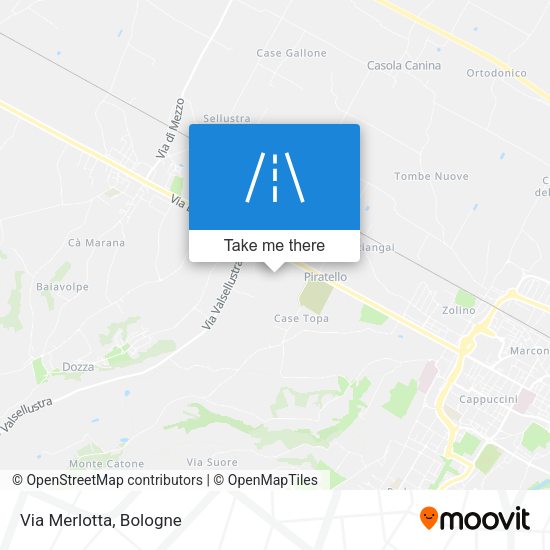 Via Merlotta map
