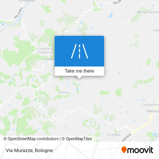 Via Murazze map