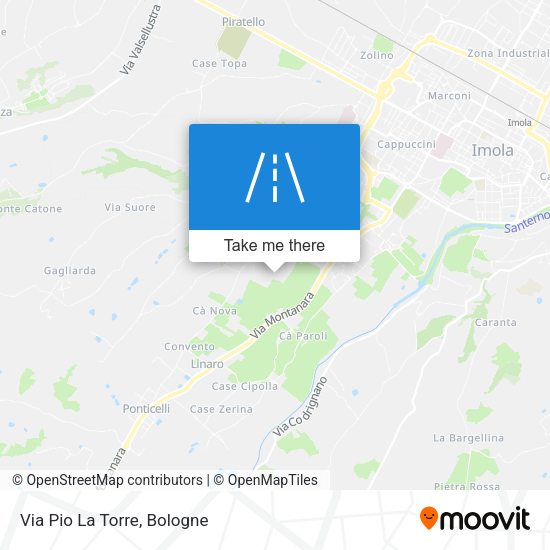 Via Pio La Torre map