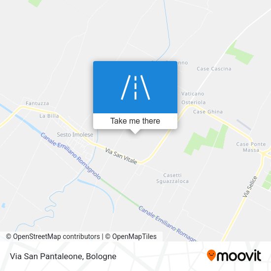 Via San Pantaleone map