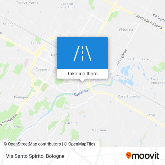 Via Santo Spirito map