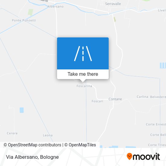 Via Albersano map
