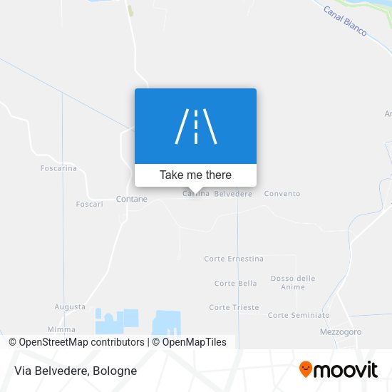 Via Belvedere map