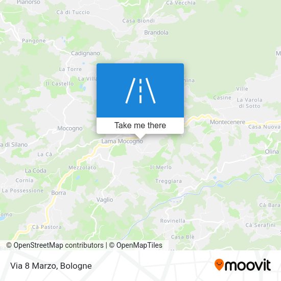 Via 8 Marzo map