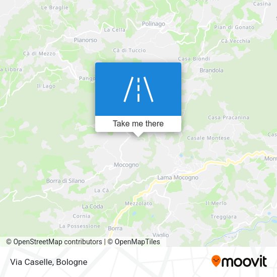 Via Caselle map