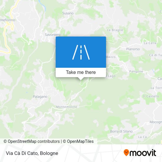 Via Cà Di Cato map