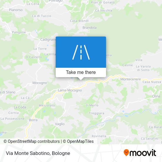 Via Monte Sabotino map