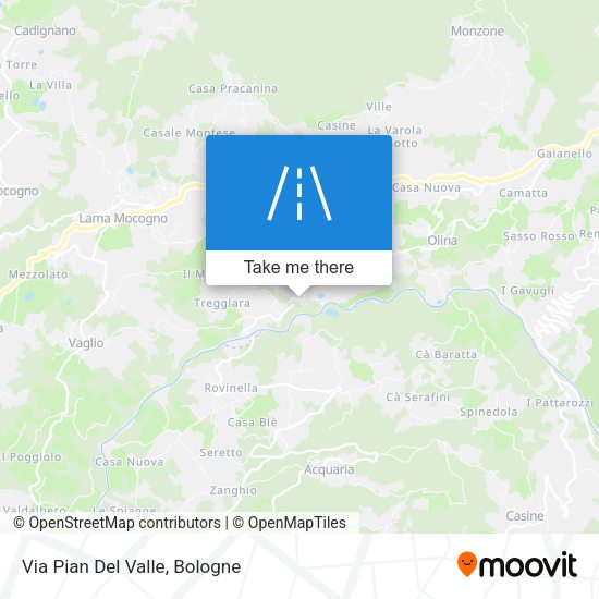 Via Pian Del Valle map