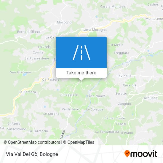 Via Val Del Gò map