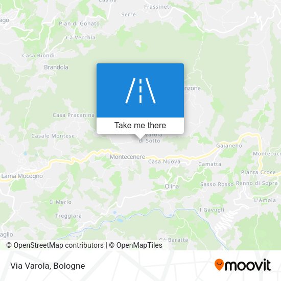 Via Varola map