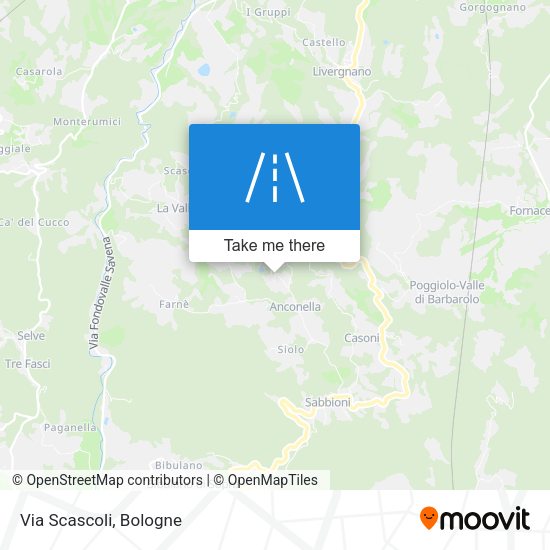 Via Scascoli map