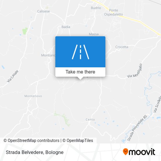 Strada Belvedere map