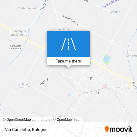 Via Canaletta map