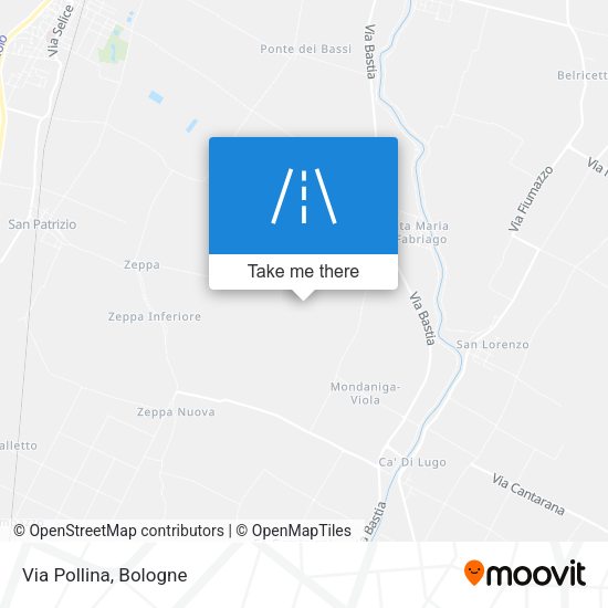 Via Pollina map