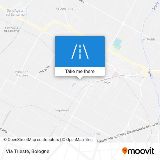 Via Trieste map