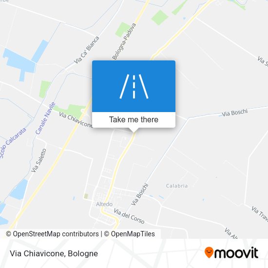 Via Chiavicone map