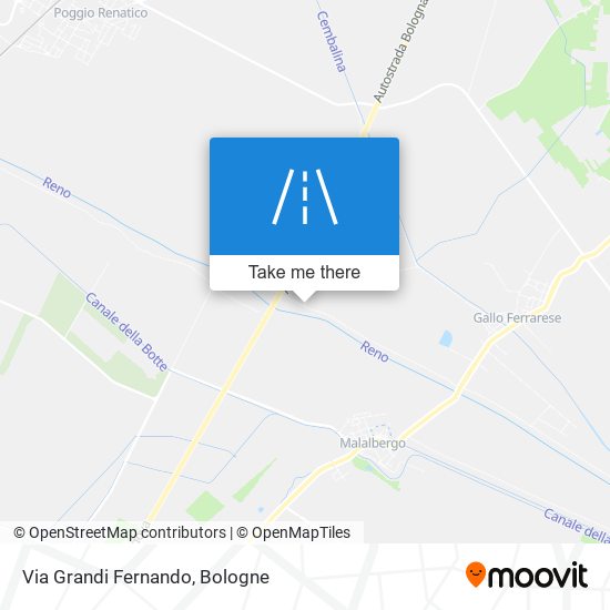 Via Grandi Fernando map
