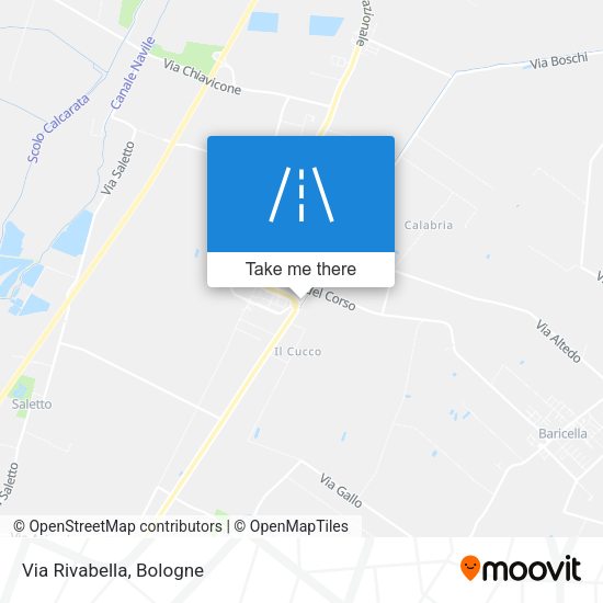 Via Rivabella map