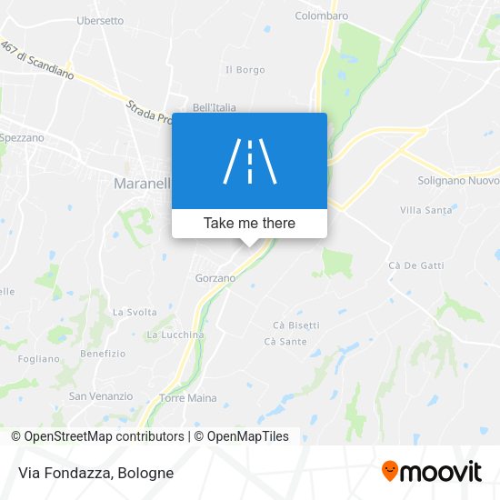 Via Fondazza map