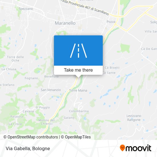 Via Gabella map