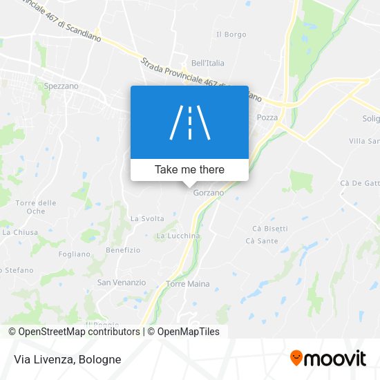 Via Livenza map