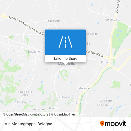 Via Montegrappa map