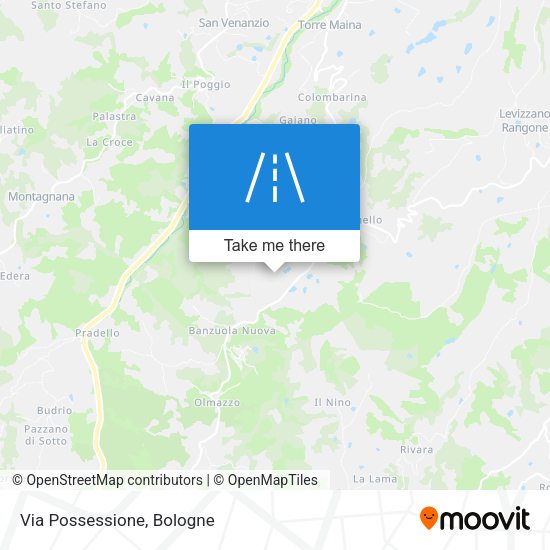 Via Possessione map