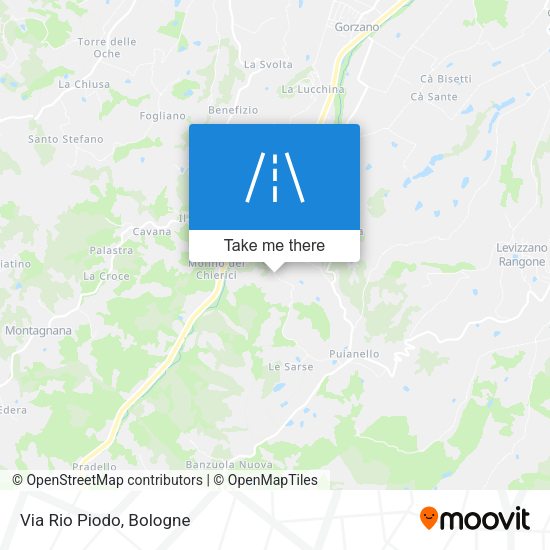 Via Rio Piodo map