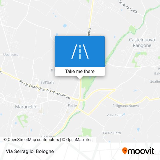 Via Serraglio map