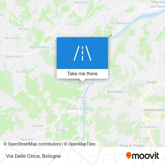 Via Delle Cince map