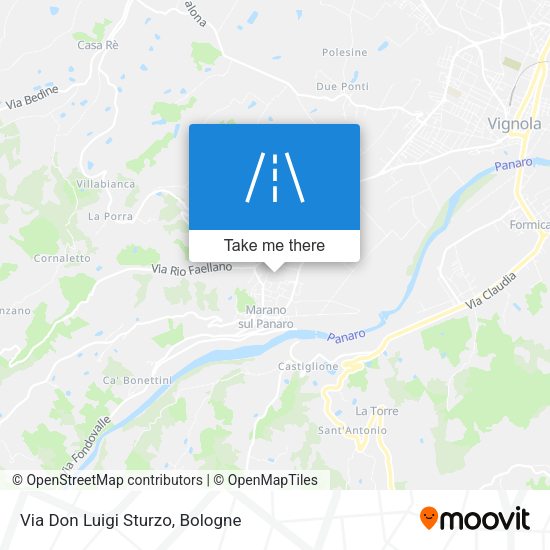 Via Don Luigi Sturzo map
