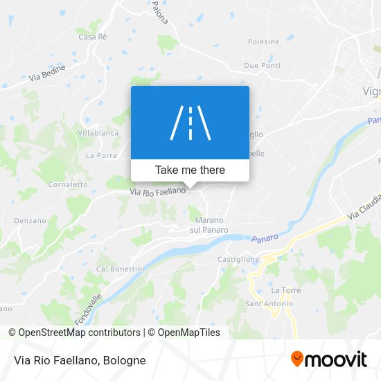 Via Rio Faellano map