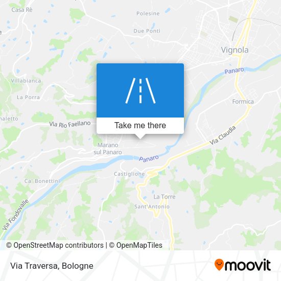 Via Traversa map
