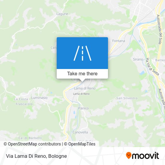 Via Lama Di Reno map