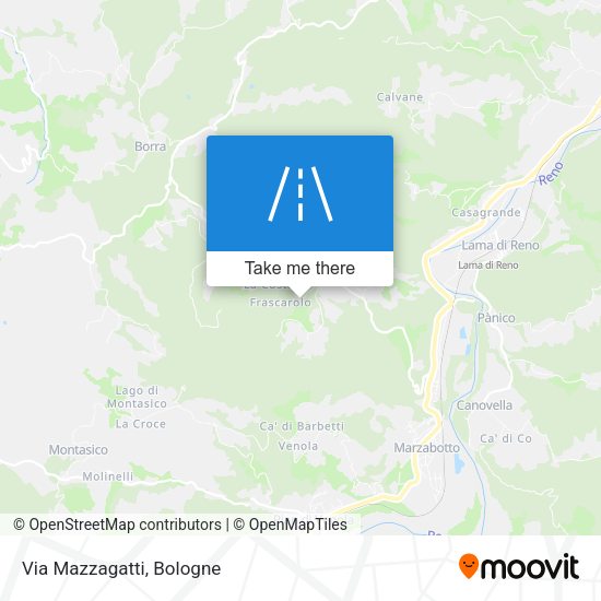 Via Mazzagatti map