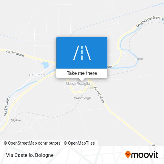 Via Castello map