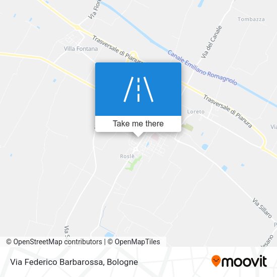 Via Federico Barbarossa map