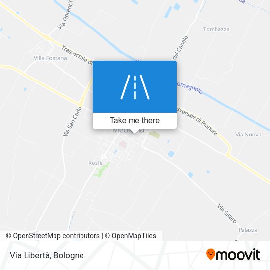 Via Libertà map