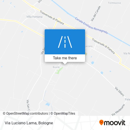 Via Luciano Lama map