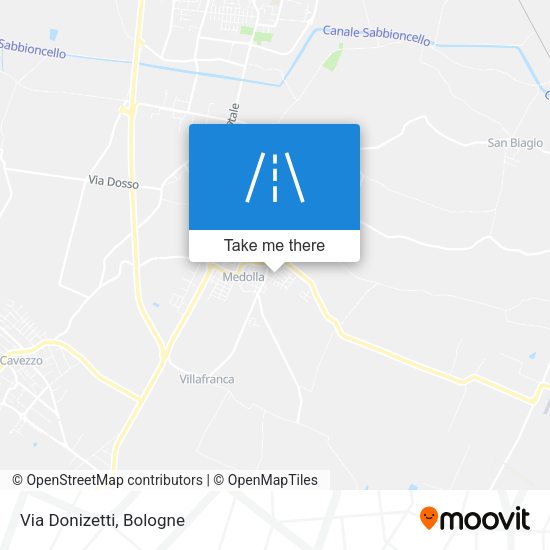 Via Donizetti map
